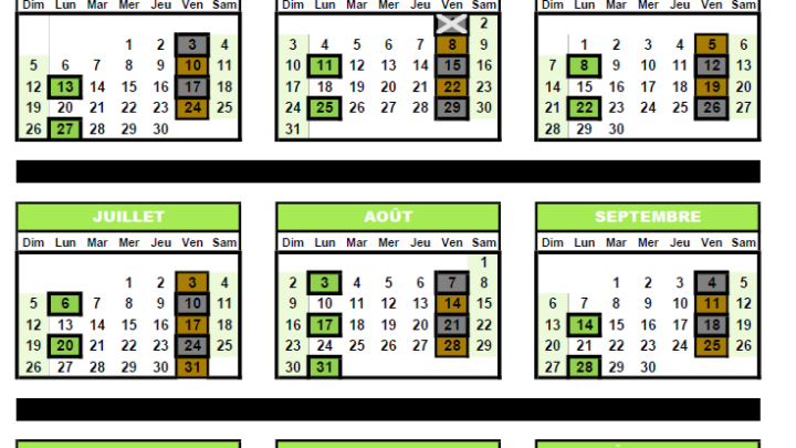 CALENDRIER DES COLLECTES 2026